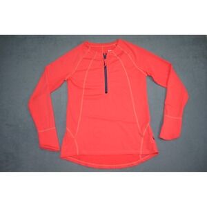 Title‎ Nine Sunbuster 2.0 Full Zip Hoodie Sun Shirt Red Womens S UPF Rash Guard